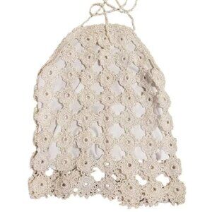 Maria Veronez Crochet Halter Top